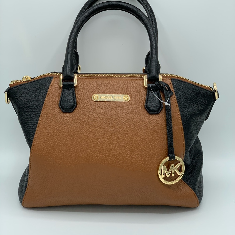Michael Kors Leather Medium Satchel Shoulder Bag